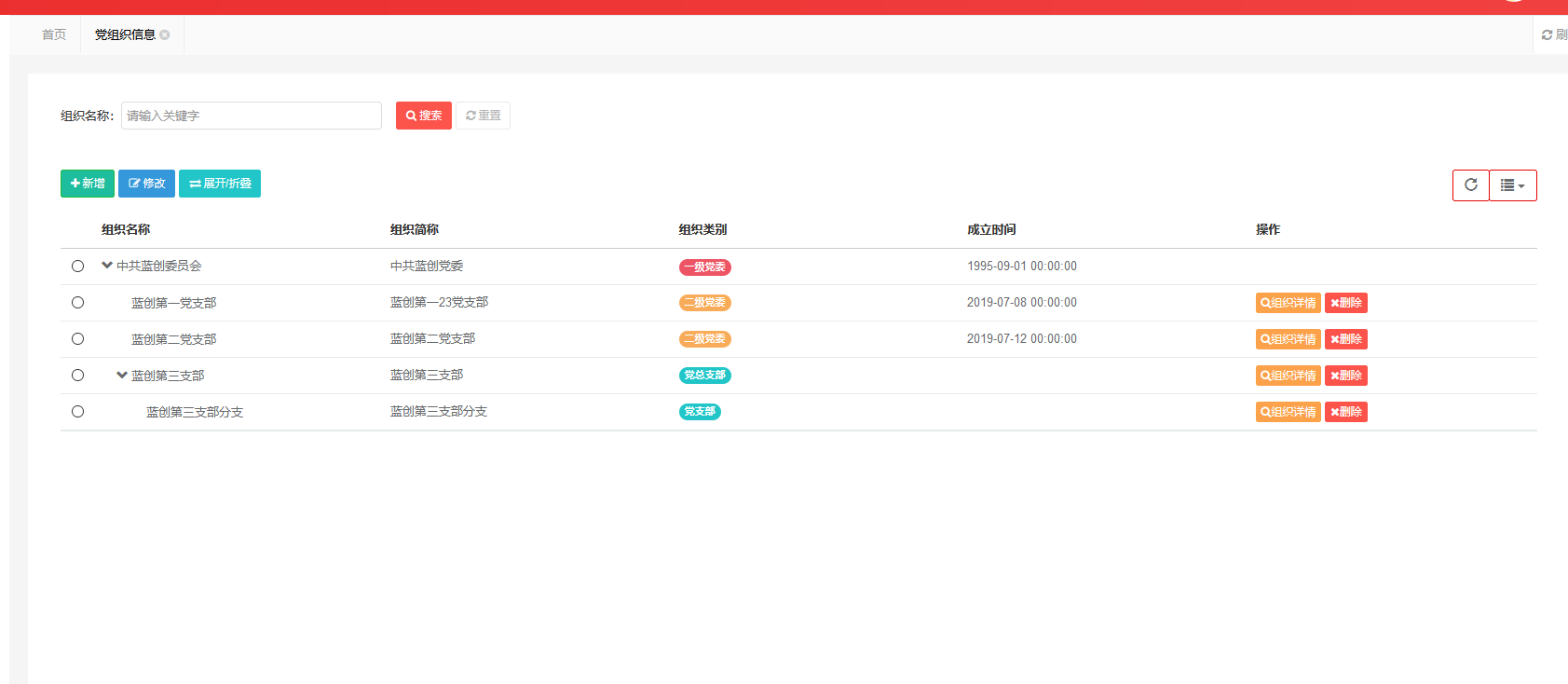 党组织管理系统